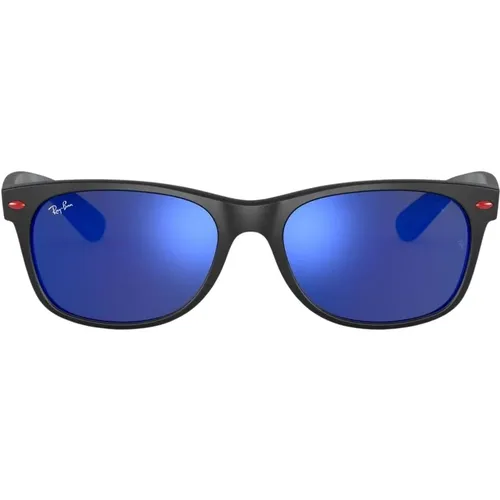 Scuderia Ferrari Blaue Spiegel Sonnenbrille , Herren, Größe: 55 MM - Ray-Ban - Modalova