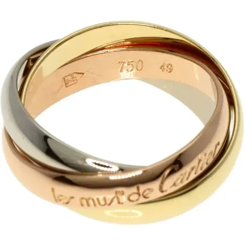 Pre-owned Gold rings , female, Sizes: ONE SIZE - Cartier Vintage - Modalova