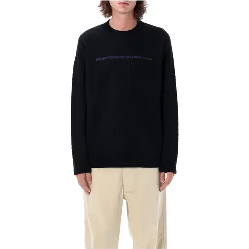 Logo Knitwear Aw24 , male, Sizes: S, M, L - Emporio Armani - Modalova