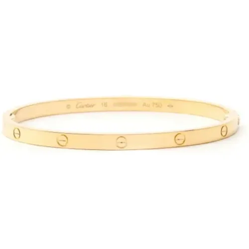 Pre-owned Gold bracelets , female, Sizes: ONE SIZE - Cartier Vintage - Modalova