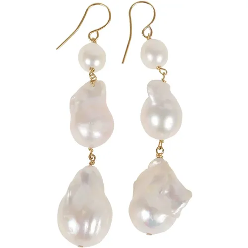 Grainy Pearl Earrings , female, Sizes: ONE SIZE - Jil Sander - Modalova