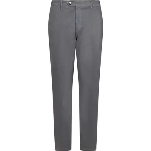 Slim Fit Chino Trousers Grey , male, Sizes: W32, W31, W35, W34, W36, W38, W40 - Michael Coal - Modalova