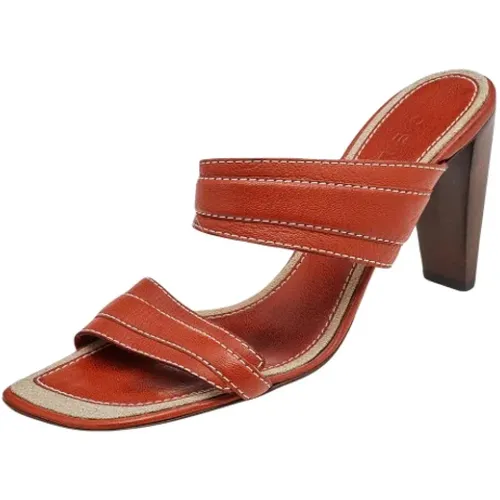 Pre-owned Leder sandals , Damen, Größe: 39 1/2 EU - Celine Vintage - Modalova