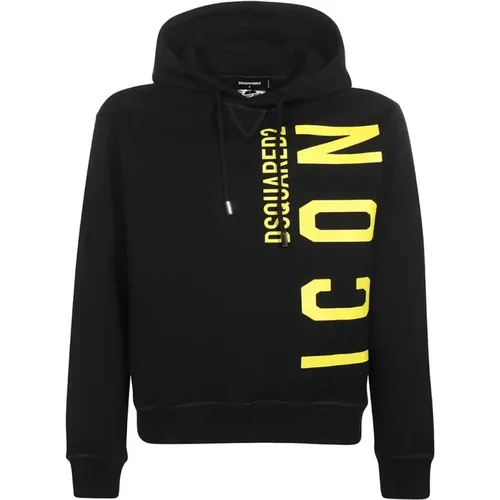 Icon Cotton Hoodie , male, Sizes: S - Dsquared2 - Modalova