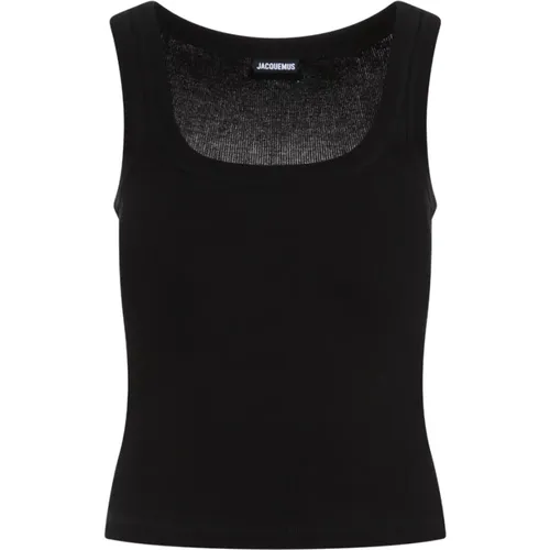 Cotton Fitted T-Shirt , female, Sizes: XS, L, M, S - Jacquemus - Modalova