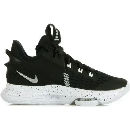 High Top Basketball Shoes /Silver/White , female, Sizes: 5 UK - Nike - Modalova