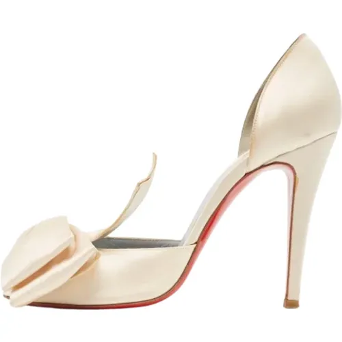 Pre-owned Satin heels , Damen, Größe: 38 1/2 EU - Christian Louboutin Pre-owned - Modalova