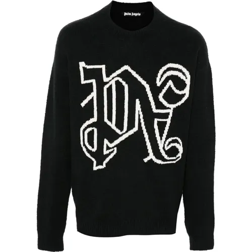 Monogramm Pullover Palm Angels - Palm Angels - Modalova