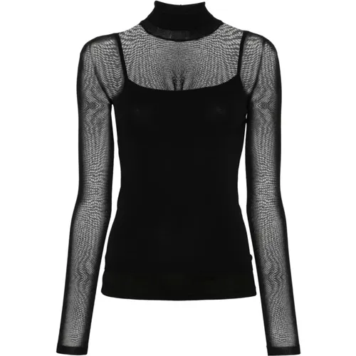 Schwarze Pullover für Frauen , Damen, Größe: L - Max Mara - Modalova