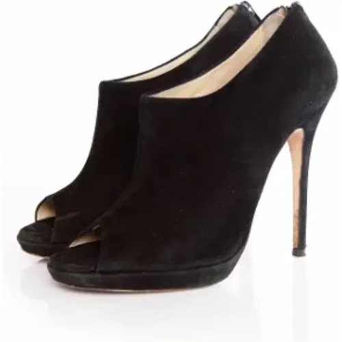 Pre-owned Suede heels , female, Sizes: 7 1/2 UK - Jimmy Choo Pre-owned - Modalova