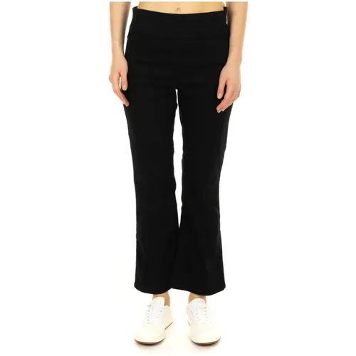 Schwarze Cropped Jeans , Damen, Größe: S - Free People - Modalova