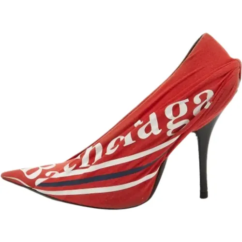 Pre-owned Fabric heels , female, Sizes: 4 1/2 UK - Balenciaga Vintage - Modalova