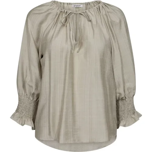 Feminine Heracc Blouse in Bone , female, Sizes: S, XL, L, XS, M - Co'Couture - Modalova