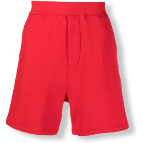 Iconische Sportshorts mit Druck , Herren, Größe: XL - Dsquared2 - Modalova