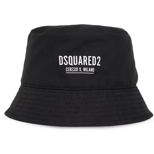 Bucket hat with logo , male, Sizes: M - Dsquared2 - Modalova