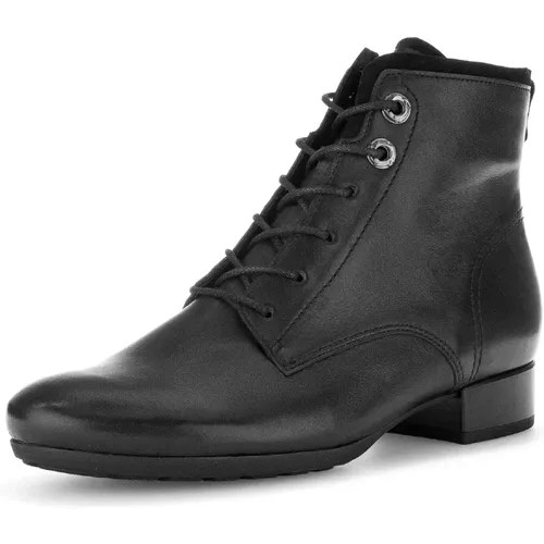 Eleganter Wildleder-Stiefelette - schwarz , Damen, Größe: 39 EU - Gabor - Modalova