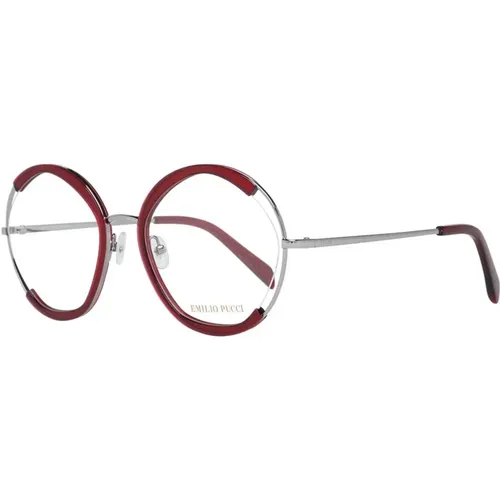 Rote Runde Optische Brillen - EMILIO PUCCI - Modalova