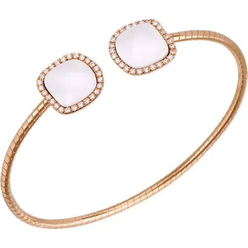 Enchanté Gold Bracelet with Diamond , female, Sizes: L - Chantecler - Modalova