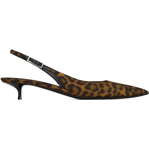 Elegant Slingback Pumps , female, Sizes: 7 UK, 4 1/2 UK, 4 UK, 6 UK, 2 UK, 3 UK - Saint Laurent - Modalova