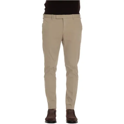 Slim Fit Zip Trousers , male, Sizes: L, M, XL, 2XL - PT Torino - Modalova