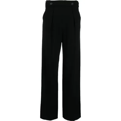 Matte viscose crepe pants , female, Sizes: XS, L, M, 2XS - Proenza Schouler - Modalova