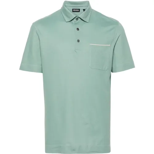 Cotton polo shirt , male, Sizes: XL - Ermenegildo Zegna - Modalova