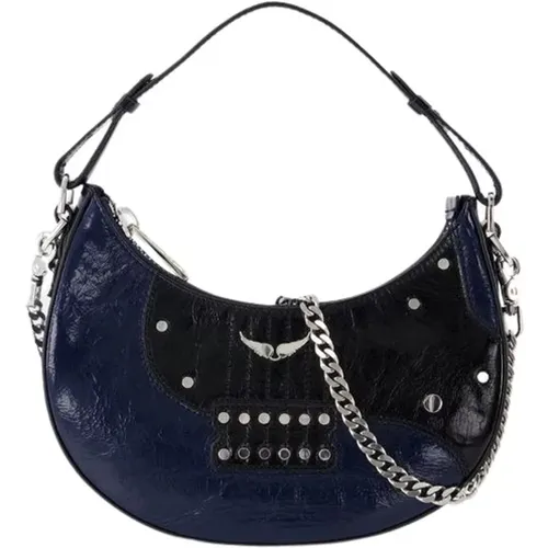 Leather Crossbody Bag Moonrock N Roll , female, Sizes: ONE SIZE - Zadig & Voltaire - Modalova