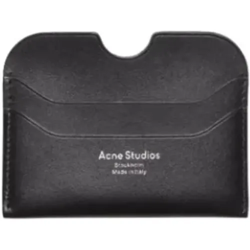 Minimalist Leather Card Holder Wallet , male, Sizes: ONE SIZE - Acne Studios - Modalova