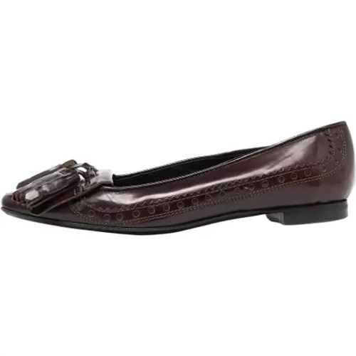 Pre-owned Leather flats , female, Sizes: 5 UK - Burberry Vintage - Modalova