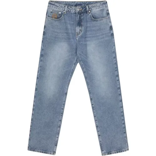 Denim Jeans mit Diamond Dollar Stickerei , Herren, Größe: W36 - Billionaire - Modalova