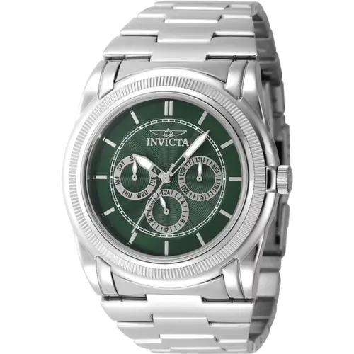 Slim Quartz Watch Green Dial , male, Sizes: ONE SIZE - Invicta Watches - Modalova