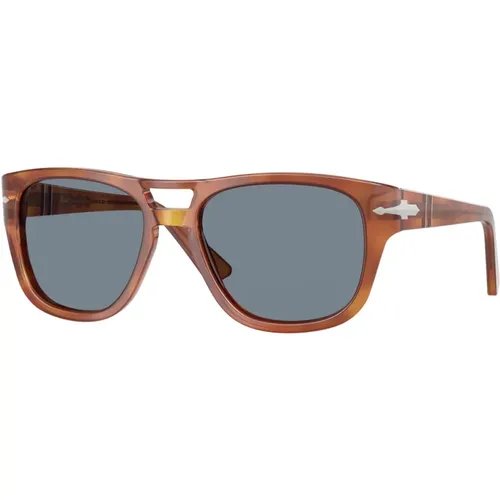 Stylish Blue Lens Sunglasses , unisex, Sizes: 55 MM - Persol - Modalova