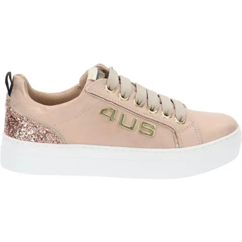 Women Faux Leather Sneakers with Lace and Zip Closure , female, Sizes: 3 UK, 4 UK - Paciotti - Modalova