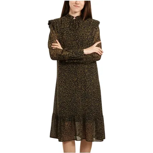 Zillow dress with flounces , female, Sizes: XS, 2XS, M - By Malene Birger - Modalova