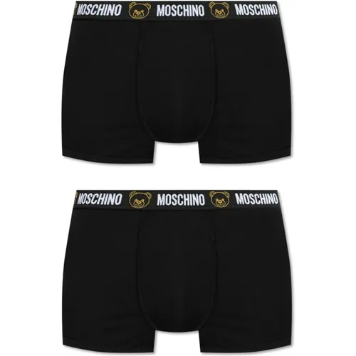 Two-pack boxers , male, Sizes: 2XL, XS, S - Moschino - Modalova