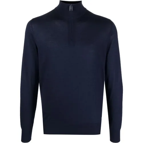 Mock neck whit zip , male, Sizes: 2XL, 3XL, M, 5XL - Brioni - Modalova