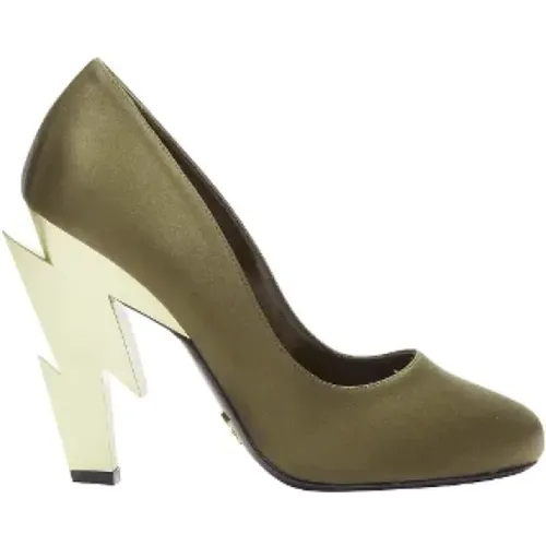 Pre-owned Fabric heels , female, Sizes: 5 1/2 UK - Prada Vintage - Modalova