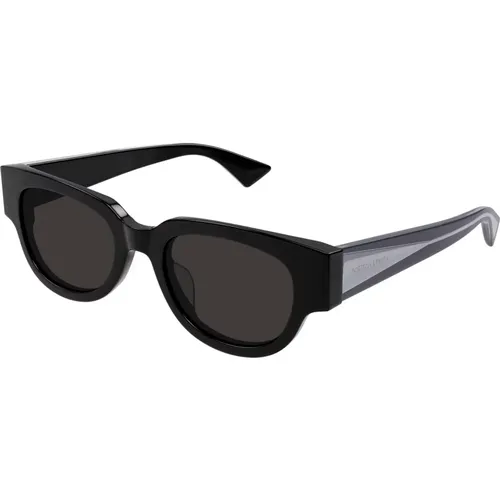 Stylische Sonnenbrille Bv1278Sa Schwarz , Damen, Größe: 52 MM - Bottega Veneta - Modalova