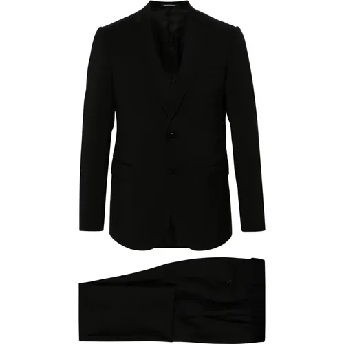 Wool suit , male, Sizes: L, 2XL, M, 3XL, XL - Emporio Armani - Modalova