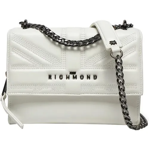 Weiße Schultertasche Eleganter minimalistischer Stil , Damen, Größe: ONE Size - Richmond - Modalova