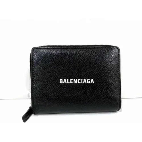 Pre-owned Leather wallets , male, Sizes: ONE SIZE - Balenciaga Vintage - Modalova