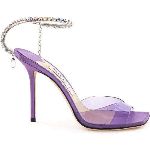 Elegant Sandal in PVC and Satin , female, Sizes: 5 1/2 UK - Jimmy Choo - Modalova