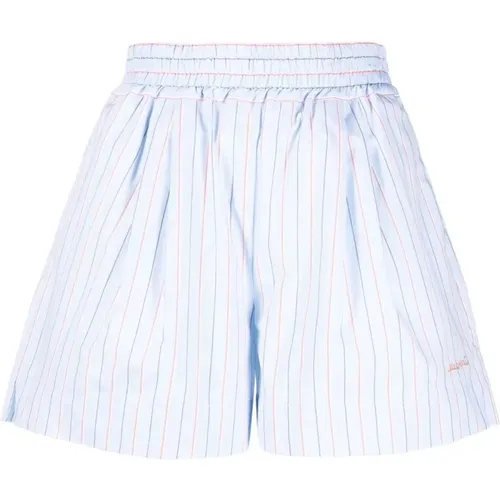Striped Cotton Shorts , female, Sizes: 2XS - Marni - Modalova