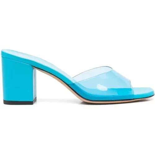 PVC Mule 70 Elegant Heels , female, Sizes: 7 UK - Paris Texas - Modalova