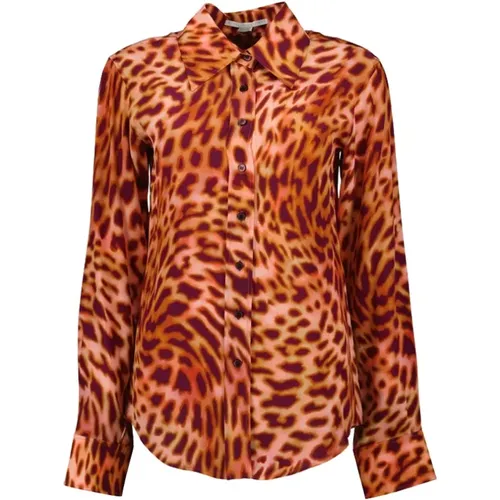 Leopardenmuster Shirt , Damen, Größe: XS - Stella Mccartney - Modalova