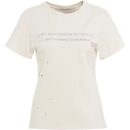 T-Shirts & Polos Aw24 , female, Sizes: L, M, XS, S - Golden Goose - Modalova