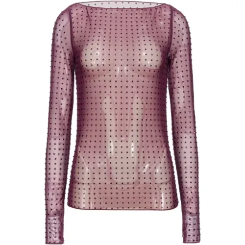 Stilvolle Langarmshirts für Frauen , Damen, Größe: XS - pinko - Modalova