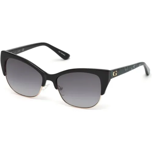 Stylish Sunglasses /Golden Gray Gradient , female, Sizes: 56 MM - Guess - Modalova