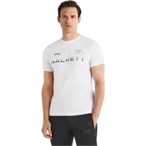 Herren Baumwoll T-Shirt , Herren, Größe: XL - Hackett - Modalova
