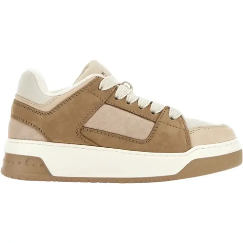 Braune Sneakers Stilvolles Modell H667 , Damen, Größe: 36 EU - Hogan - Modalova